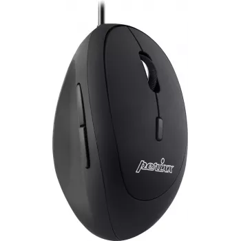 Perixx PERIMICE-519, maža ergonominė pelė, dešiniarankiams, USB laidinė, juoda