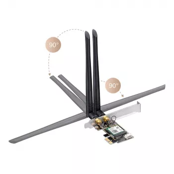 Cudy WE3000 vidinė tinklo plokštė WLAN / Bluetooth 2400 Mbit/s