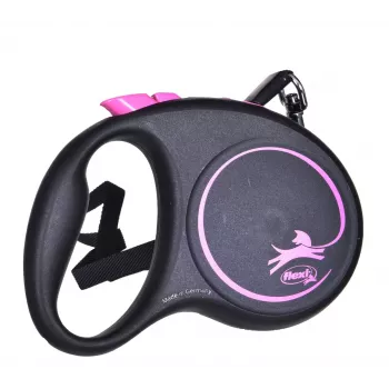 Flexi Black Design S 5 m šunų automatinis pavadėlis