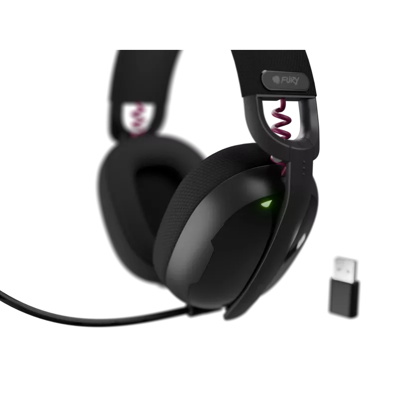 Gaming ausinės Genesis Fury Fukiya F6 | Bluetooth | Uždedamos ant ausų | Mikrofonas | Belaidės | Juodos