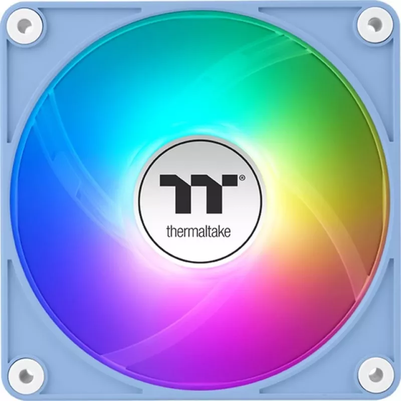 Thermaltake CT140 EX ARGB 140mm korpuso ventiliatoriai 3 vnt. rinkinys – Hydrangea Blue