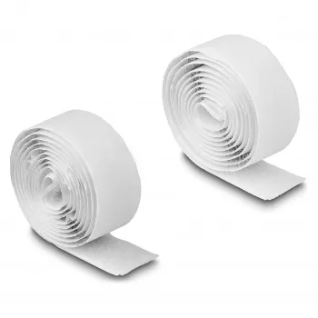 DeLOCK lipnus velcro lipnios juostos rinkinys 1 m x 20 mm balta