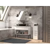 Vonios spintelė Top e Shop NEL V DDS BIEL — laisvai pastatoma 300×300×850 mm, 3 lentynos, balta