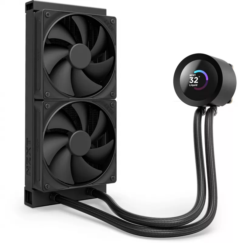 NZXT Kraken Plus 240 procesoriaus skysčio aušintuvas 12 cm juodas