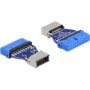 DeLOCK USB adapteris Pin Header moteriškas į vidinį Type-E Key A moterišką 20 kontaktų