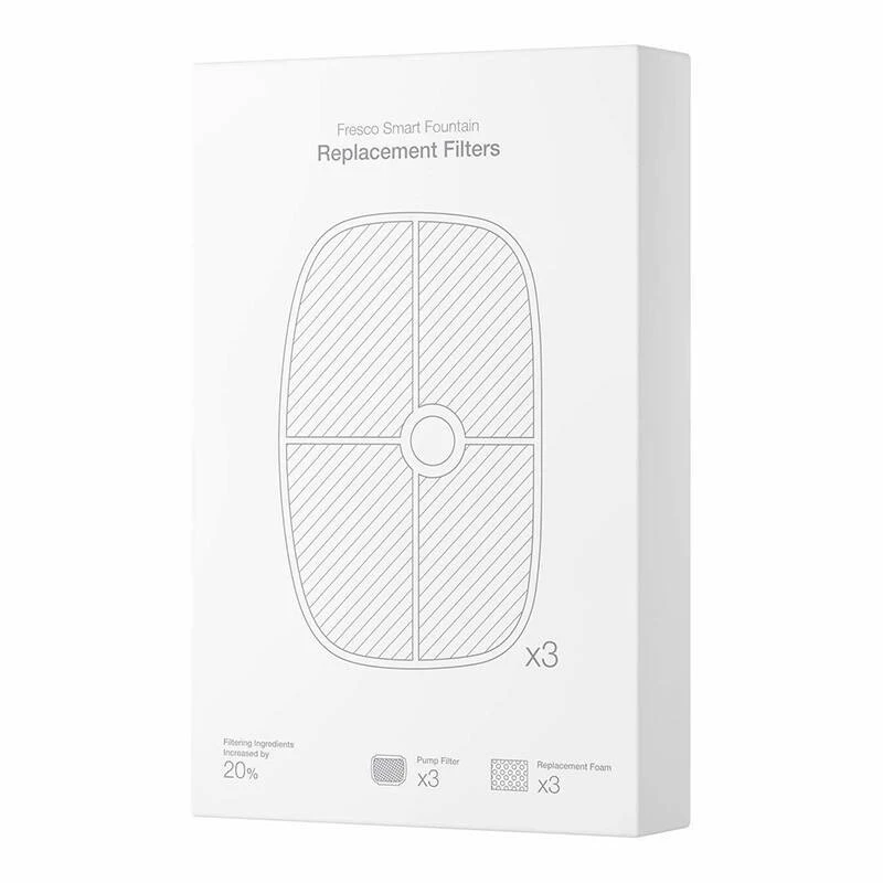 Kempinės filtrai Petoneer PN-120001-01 pakaitiniai – 3 vnt. akvariumo / vandens siurbliui