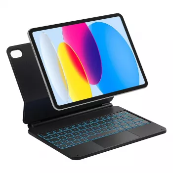 Folio dėklas su Bluetooth klaviatūra Inateck KB09119-10, skirta Apple iPad 11 colių (27,9 cm) – suderinamas su 11-os kartos A16 (2025) ir 10,9 colio 10-os kartos (2022)