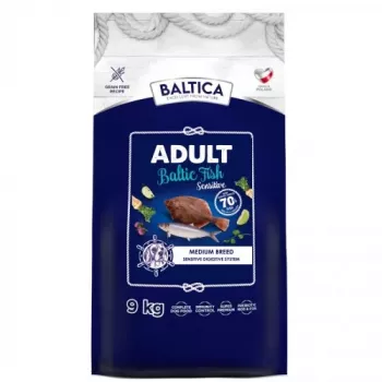 BALTICA Excellent Sensitive Baltic fish Medium breeds - sausas šunų ėdalas - 9kg