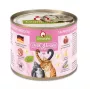 Šlapias ėdalas katėms Fox4Pets DeliCATessen lašiša su jūros gėrybėmis 200 g skardinė, pilnavertis suaugusių kačių racionas, 10,2% baltymų, 5,5% riebalų, 80% drėgmės