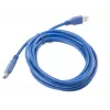 Prailginimo laidas USB 3.0 AM-AF mėlynas 3M