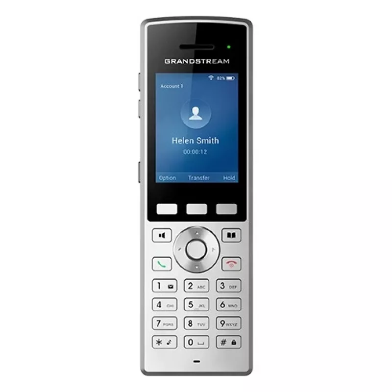 Grandstream Networks WP822 belaidis IP telefonas juodas, sidabrinis 2 linijos LCD Wi-Fi