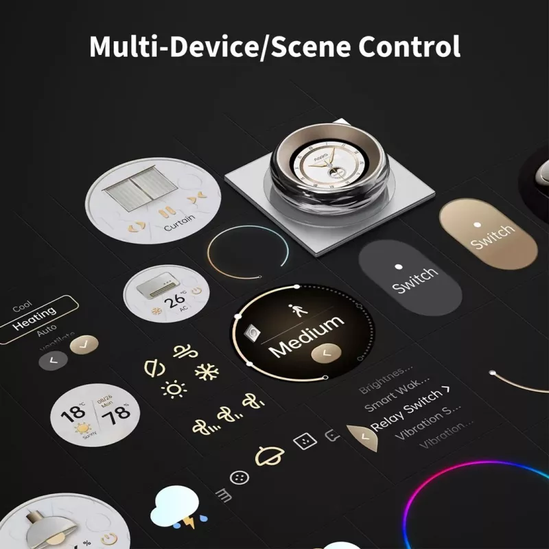 AQARA Touchscreen Dial V1 (DS-K01D) – sukamasis jungiklis su ekranu