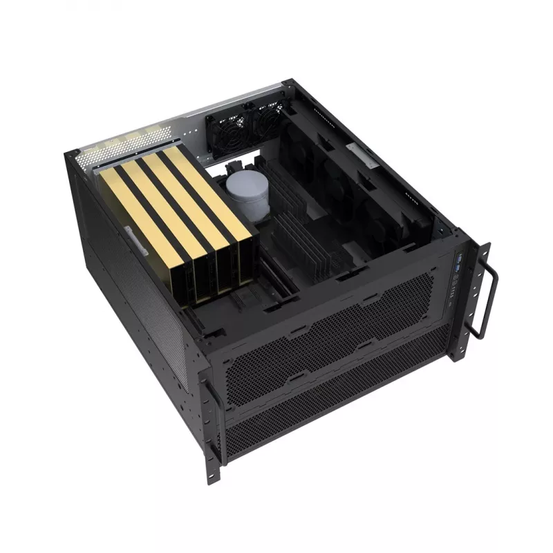 Korpusas kompiuterinis SilverStone SST-RM600 ATX juodas