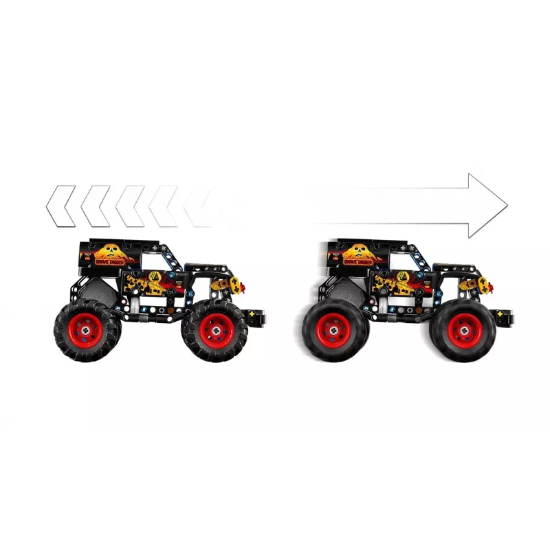 LEGO Technic 42219 Monster Jam Grave Digger Ugnis ir Ledas