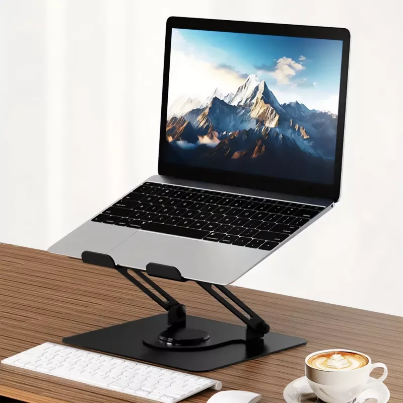 Nešiojamojo kompiuterio stovas MEDIA-TECH MT2662 — reguliuojamas aukštis, sulankstomas aliuminis, 10–17 colių