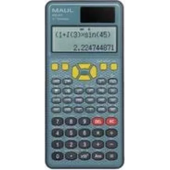 Maul MSC 417 stalinis skaičiuotuvas mėlynas, juodas ekranas 10 skaitmenų, saulės ir baterijų maitinimas (P x A x G) 8,5 x 2,1 x 16,1 cm (7270790)