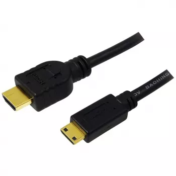 HDMI laidas LogiLink CH0023 2m HDMI A tipo į C tipo juodas