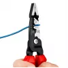 Knipex 13 72 200 ME kabelių nuėmiklis Juoda, Mėlyna, Raudona, Nerūdijantis plienas