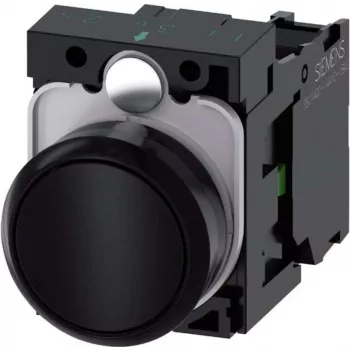 Siemens 3SU1100-0AB10-1BA0 Tinklo įrenginys Juodas