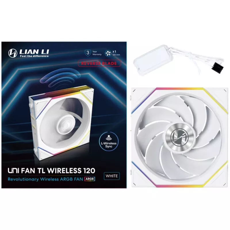 Lian Li UNI FAN TL Wireless 12 cm Baltas 2300 RPM Fluid Dynamic Bearing