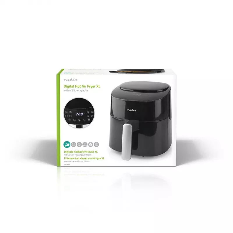 Oro gruzdintuvė Nedis KAAF160BK vieno krepšelio 4,2 L 1300 W Juoda