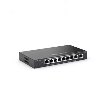 Ruijie Networks RG-ES209GC-P valdomas PoE jungiklis 8 prievadų Gigabit Ethernet (10/100/1000) juodas
