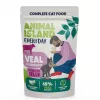 Šlapias kačių ėdalas animal island Everyday – Veršiena ir paukštiena su kepenėlėmis, 4 x 85 g paketėliai, 9,5 % baltymų, 83 % drėgmės