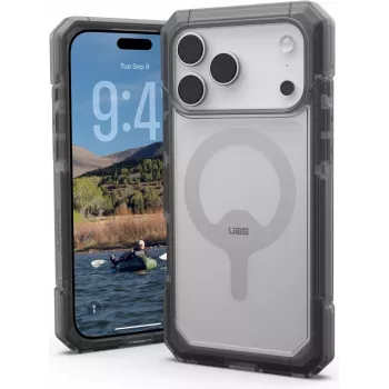 UAG Urban Armor Gear Trooper MagSafe Dėklas | Apple iPhone 17 Pro Max | pelenų (pilka)/permatoma | 114522114G31