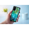 Apsauginis dėklas iKins Samsung Galaxy S20 – Juodosios vandens lelijos dizainas