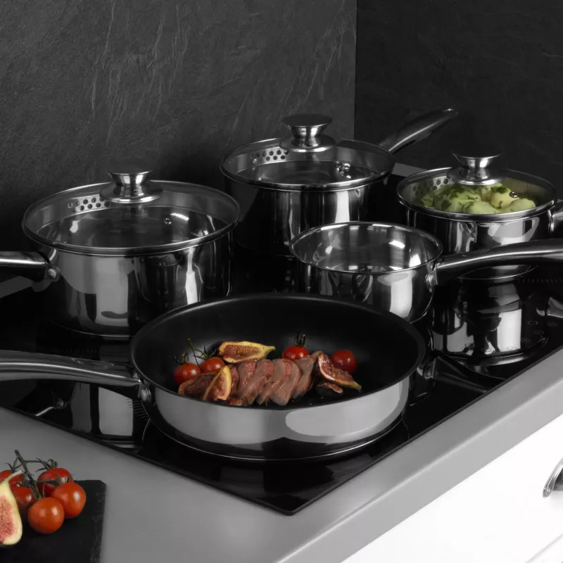Russell Hobbs BW06572EU72 – 5 dalių nerūdijančio plieno puodų ir keptuvių rinkinys