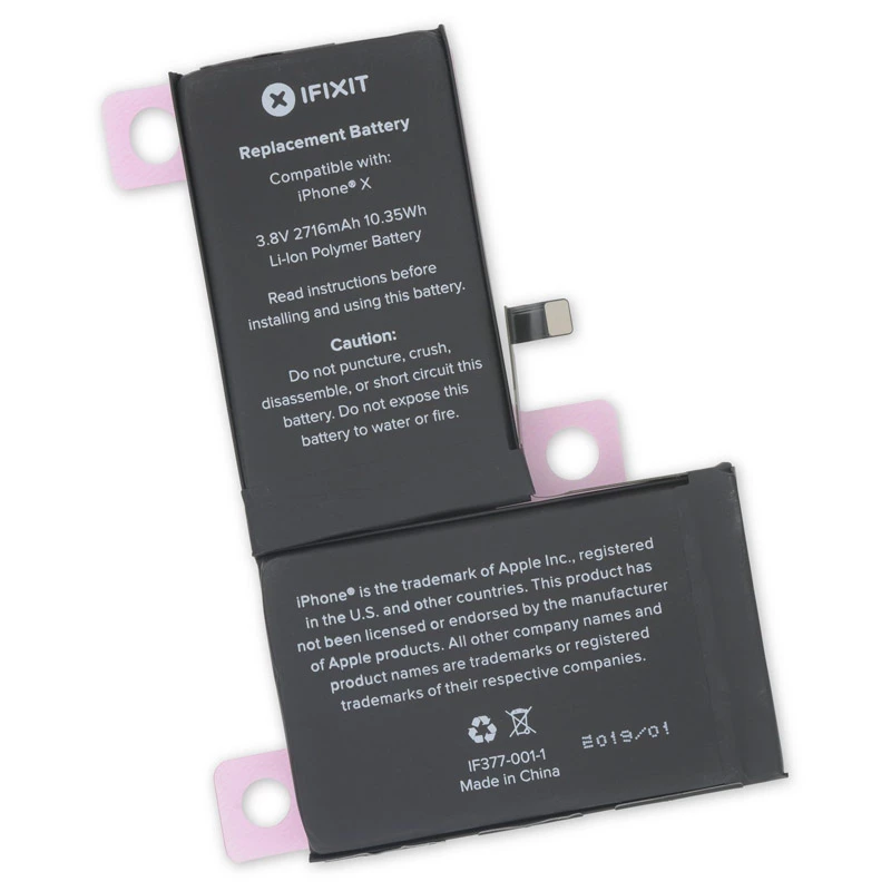iFixit iPhone X baterijos keitimo rinkinys