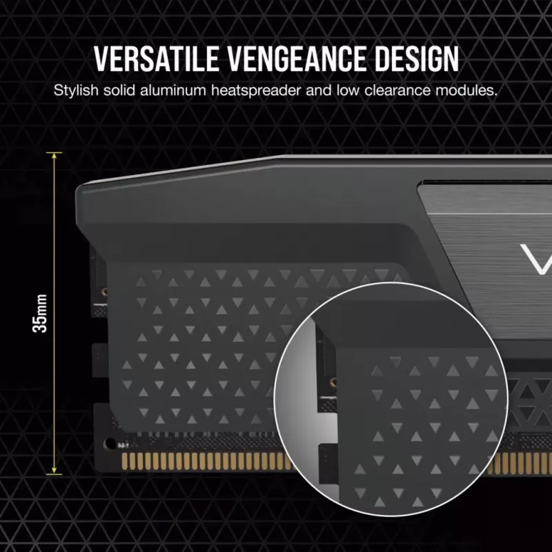 Corsair Vengeance 96 GB DDR5-5600 (4x 24 GB) Quad-Kit, juoda, CMK96GX5M4B5600C40, INTEL XMP