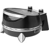 Elektrinė picų krosnelė SIMFER MKE0-P — 1100 W, 80–300°C, 30 min laikmatis, nuimamas 33 cm picos akmuo, juoda