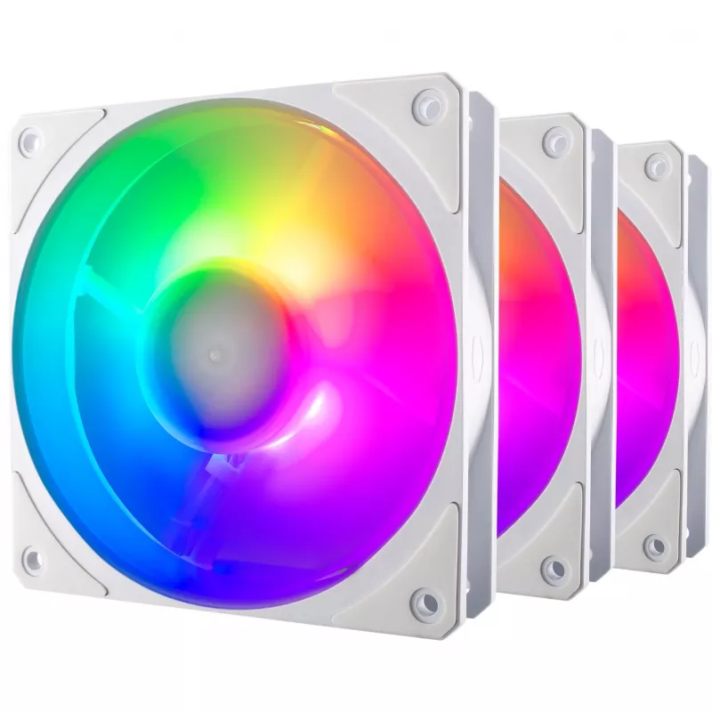 COOLER MASTER Mobius 120P ARGB 120mm Baltas 3 vnt.