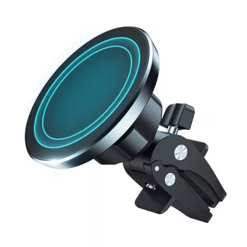 Magnetinis laikiklis automobiliui MagSafe Crong CRG-CH6-BLK, skirtas iPhone 12 ir naujesniems