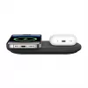 Belkin WIZ021VFBK - 2-in-1 belaidžio įkrovimo stotelė su Qi2 technologija 15 W, juoda