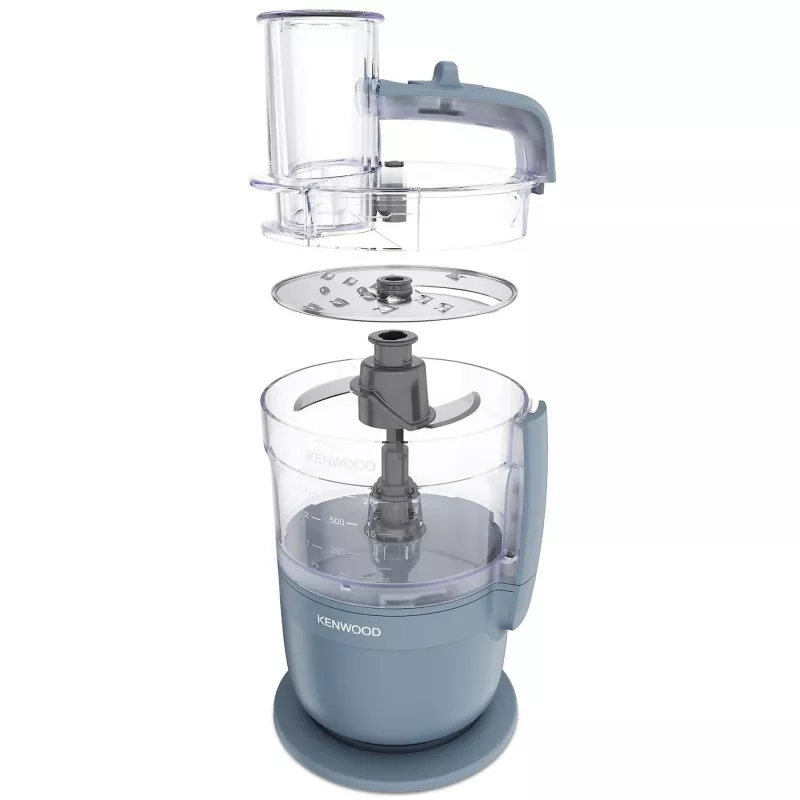 Virtuvinis smulkintuvas Kenwood FDP23.140GY MultiPro Go, kompaktiškas, pilkas
