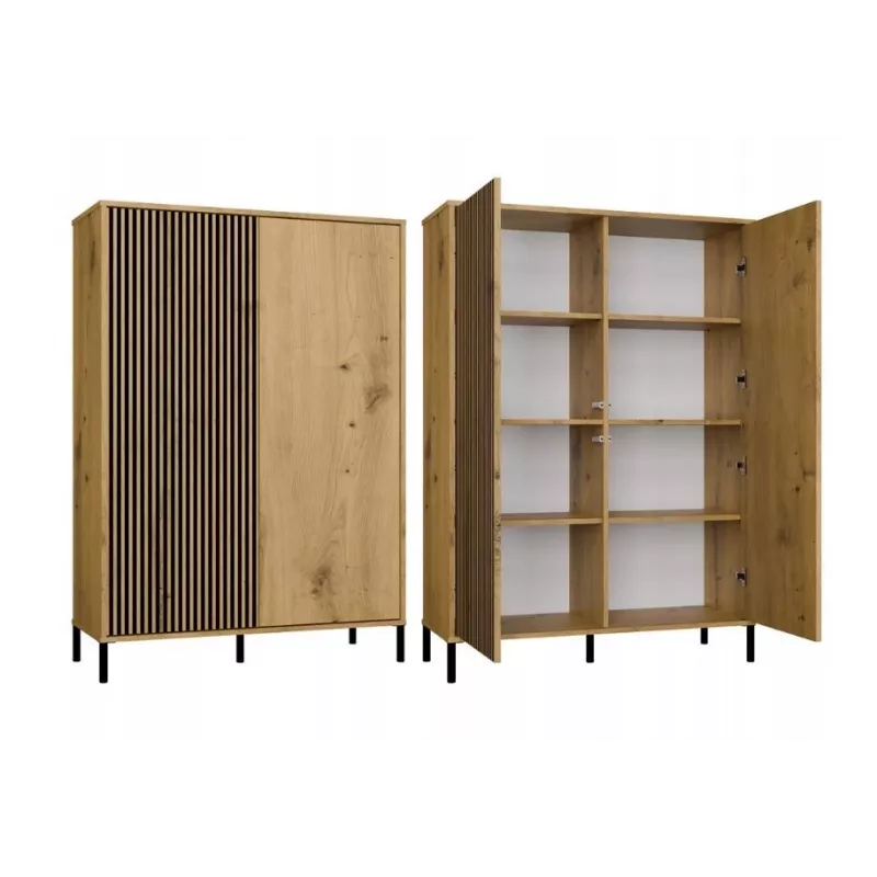 KAMARO 2DD plonas/GŁ ąžuolas ARTISAN DISPLAY CABINET