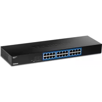 TRENDnet 24 prievadų Gigabit jungiklis TEG-S25, 24 x Gigabit RJ-45, 48 Gbps perjungimo talpa, be ventiliatoriaus, metalinis korpusas, vidinis maitinimas
