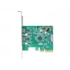 PCIe kortelė DeLOCK 90397, USB 3.2 Gen 1, 2 prievadai, Low Profile