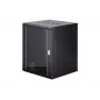 Sieninis 19 inch spintos korpusas DN-37115, 16U, 600x600 mm, juodas