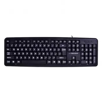 Esperanza EK129 klaviatūra USB QWERTY JK anglų kalba Juoda