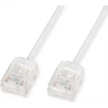 ROLINE UTP Patch Cable Cat.6A Ultra-trumpas RJ45 Baltas 0.5m - Tinklo - UTP (21.15.4470)