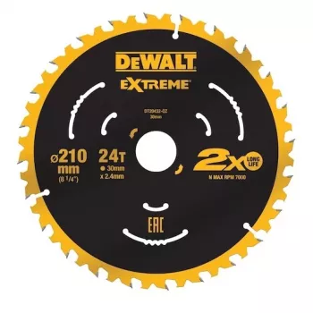 Pjūklo diskas cirkuliaciniam pjūklui DeWALT DT20432-QZ 21 cm volframo karbido antgaliais