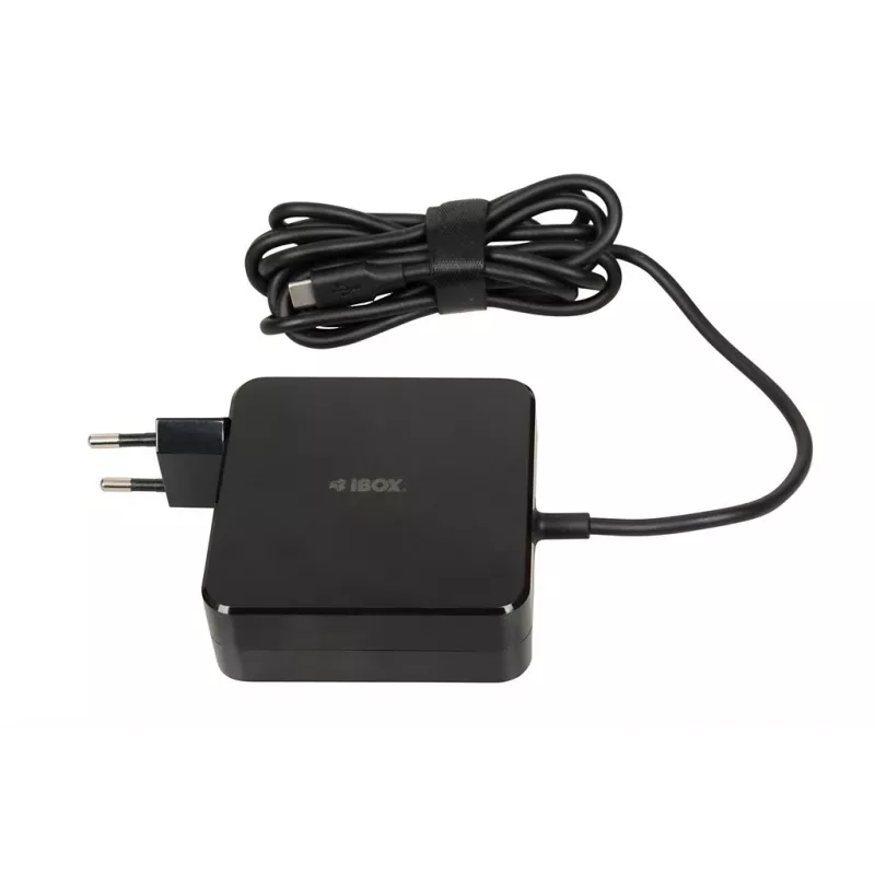 iBOX IUZ100TC universalus nešiojamojo kompiuterio maitinimo adapteris, USB-C Power Delivery 100 W, E-mark lustas