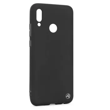 Telefono dėklas Tellur, skirtas Huawei Y9 2019 — matinis silikonas, juodas