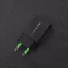 Maitinimo adapteris Qoltec 51713, 18 W, USB Type-C, juodas