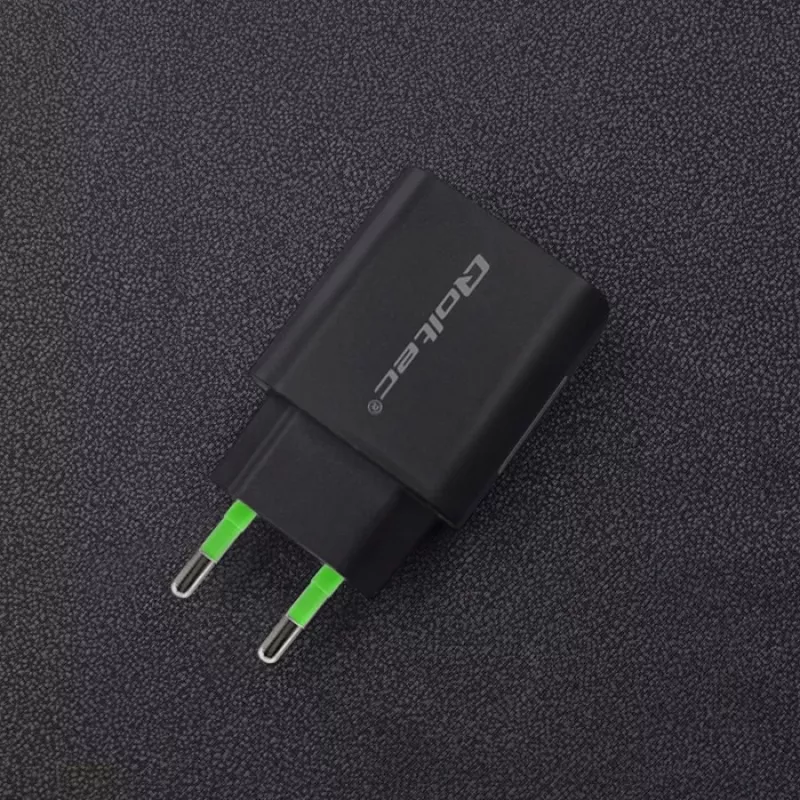 Maitinimo adapteris Qoltec 51713, 18 W, USB Type-C, juodas
