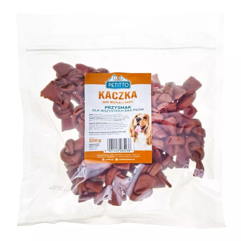 PETITTO Anties krūtinėlės mini mazgeliai - šunų skanėstas - 500 g