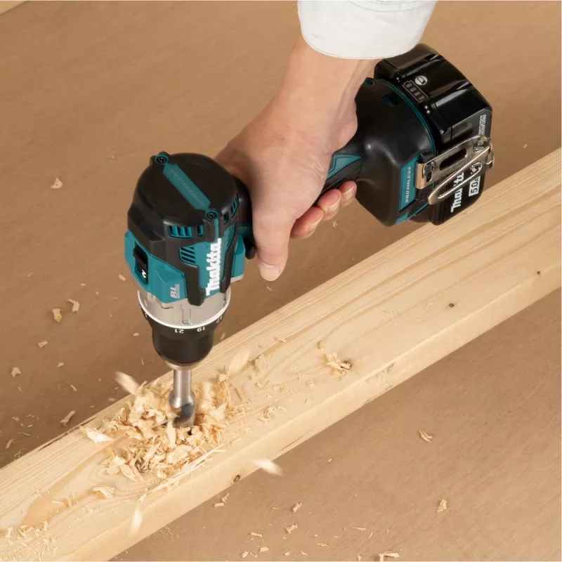 Makita DDF489RTJ akumuliatorinis atsuktuvas / gręžtuvas 1800 RPM juoda, mėlyna, plieninė